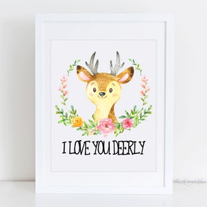 Watercolor Animal Set Printables, Nursery Animals, Woodland Animal ...