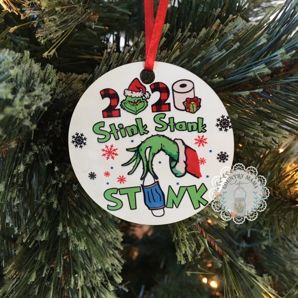 2020 Christmas Ornament Stink Stank Stunk Personalized