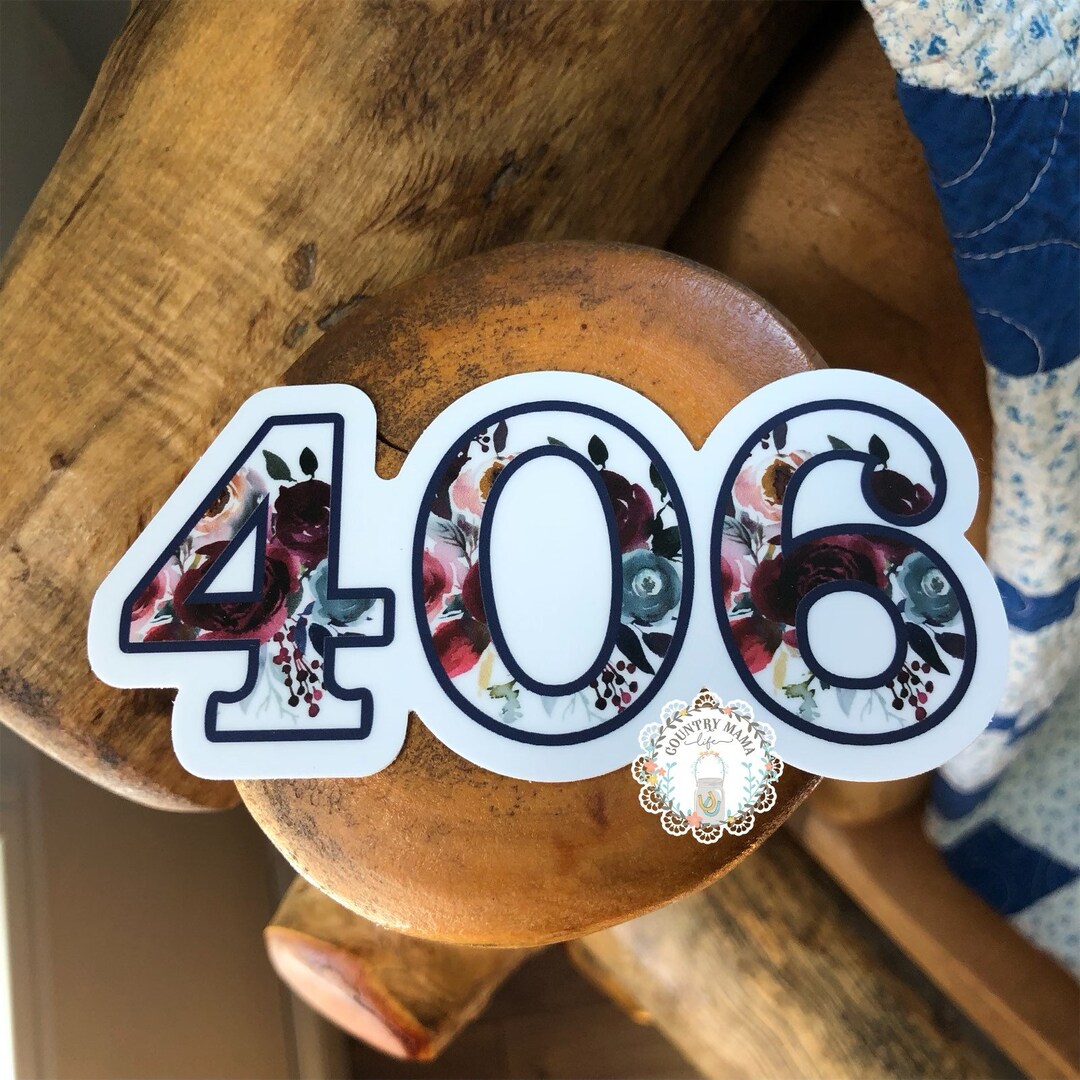 Montana 406 Floral Sticker 4” - Etsy