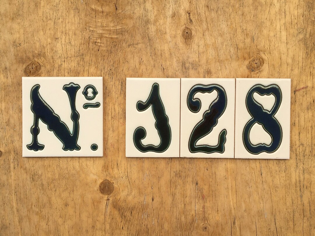 Tile Letters And Numbers Ceramic Tile Letters and Numbers 4.3 for the Wall Hand Painted in Spain ...