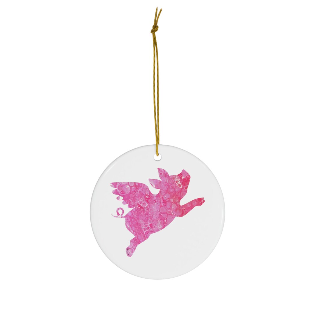 Flying Pig, When Pigs Fly, Flying Pig Christmas Ornament, Flying Pig