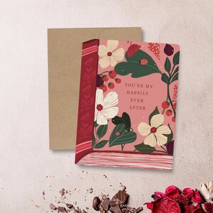 Book Valentines Card | Romantic Card for Book Lovers | Marriage Card for Couples