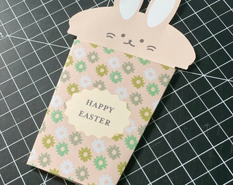 Printable Easter Sunday Gift Card Holder template, Bunny Card Holder, Bunny Gift Card Holder, Digital Download Gift Card Holder, Easter gift