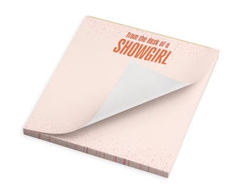 From the desk of a showgirl notepad | Tear-away stationery gift
