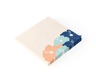 Summer Florals Post It Notes, Sticky Notes, Pretty Post Its, Aloha Vibes Notes, Desk Item, Cute Desk Notes, Office Notes, Office Post Its