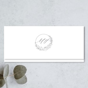 Eleganter Geldhalter | Geldkartenumschlag für Hochzeit | Personalisiertes Geschenk & Einzigartiges Brautpartygeschenk |  | Cash Umschläge | Elegantes Monogramm