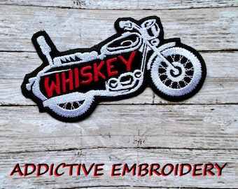 Motorcycle Bike Personalized Iron On Patch Embroidered Custom Name Tag Biker