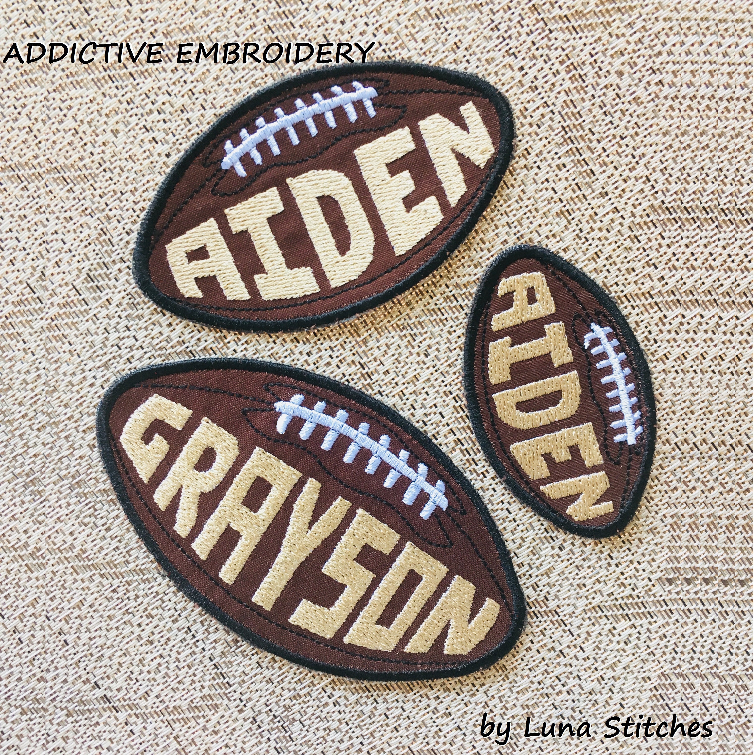 Iron On Patch Football Personalized Back to School Iron On Patch Coll…