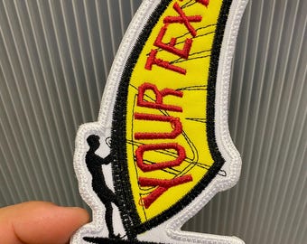 Sailing Boat Sport Ship Personalized Iron On Patch College Embroidered Custom Applique Name