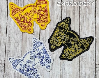 Torah Bible Scrolls Iron On Patch Embroidered Custom Applique Embroider