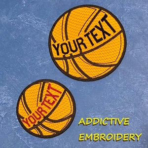 Écusson personnalisé de basket-ball à repasser
