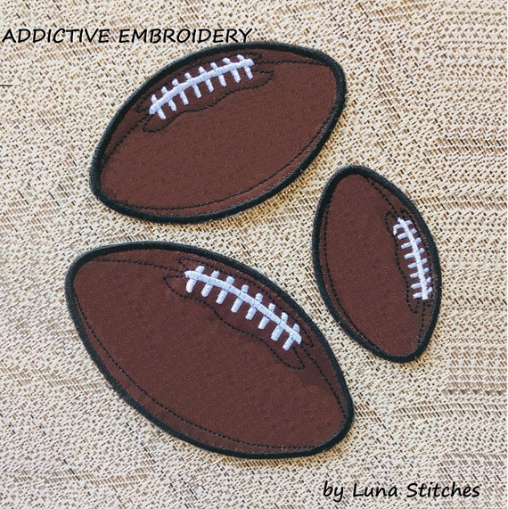 Football Embroidered Iron on Patch