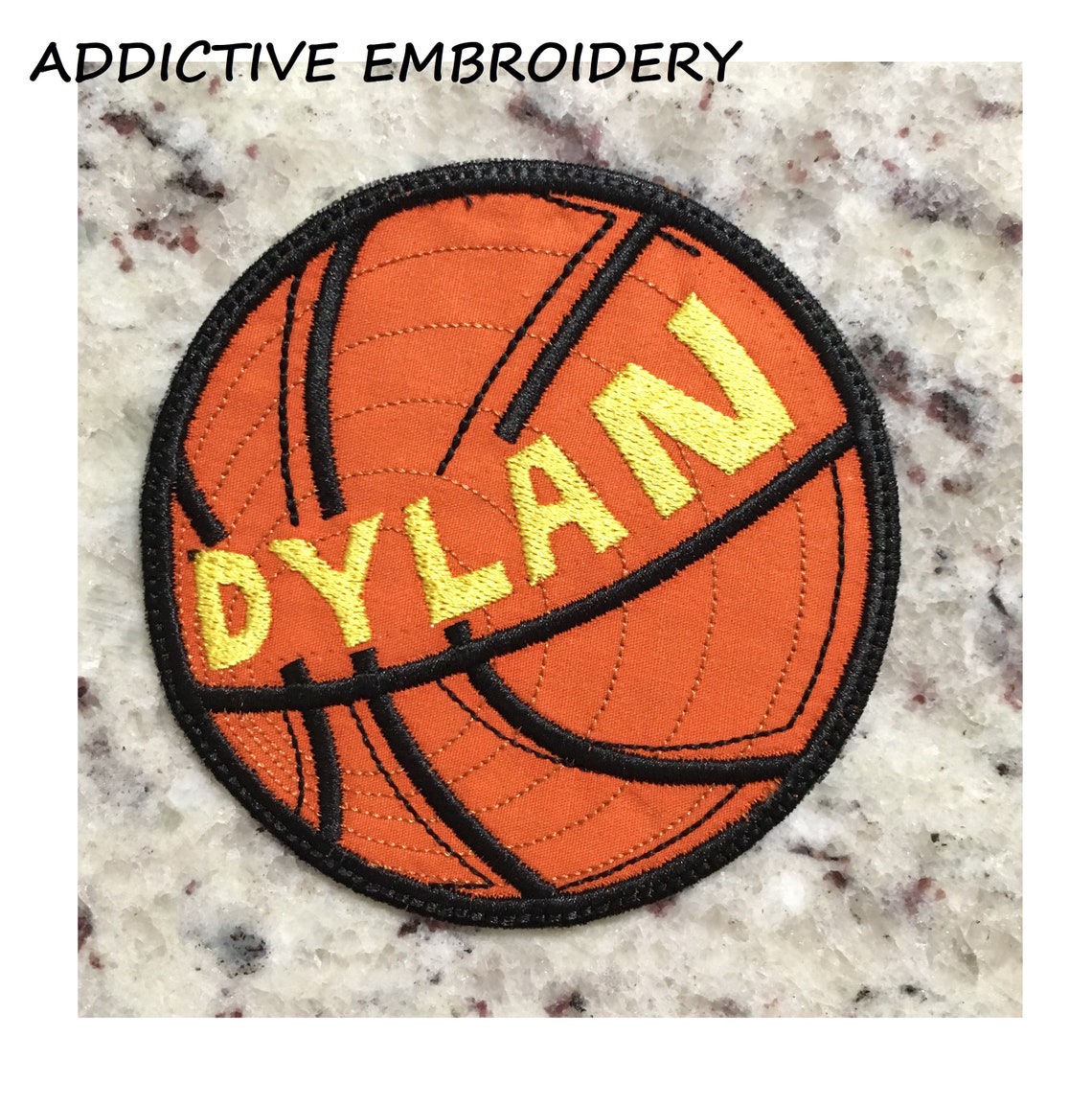 Iron On Patch Basketball Personalized Iron On Patch College Etsy