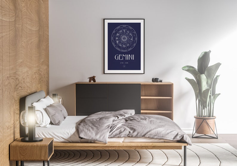 Poster your Zodiac sign Digital print to be downloaded and printed, Art print, Print, Wall art, Art Wall, Horoscope image 8