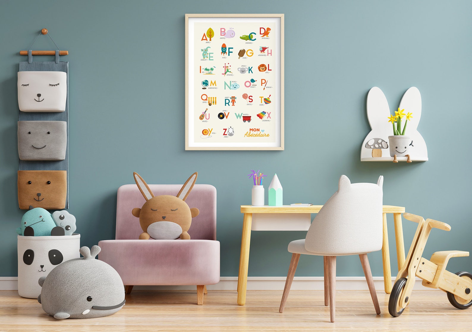 Children's ABC Poster Alphabet Digital Poster to Download and Print — free download