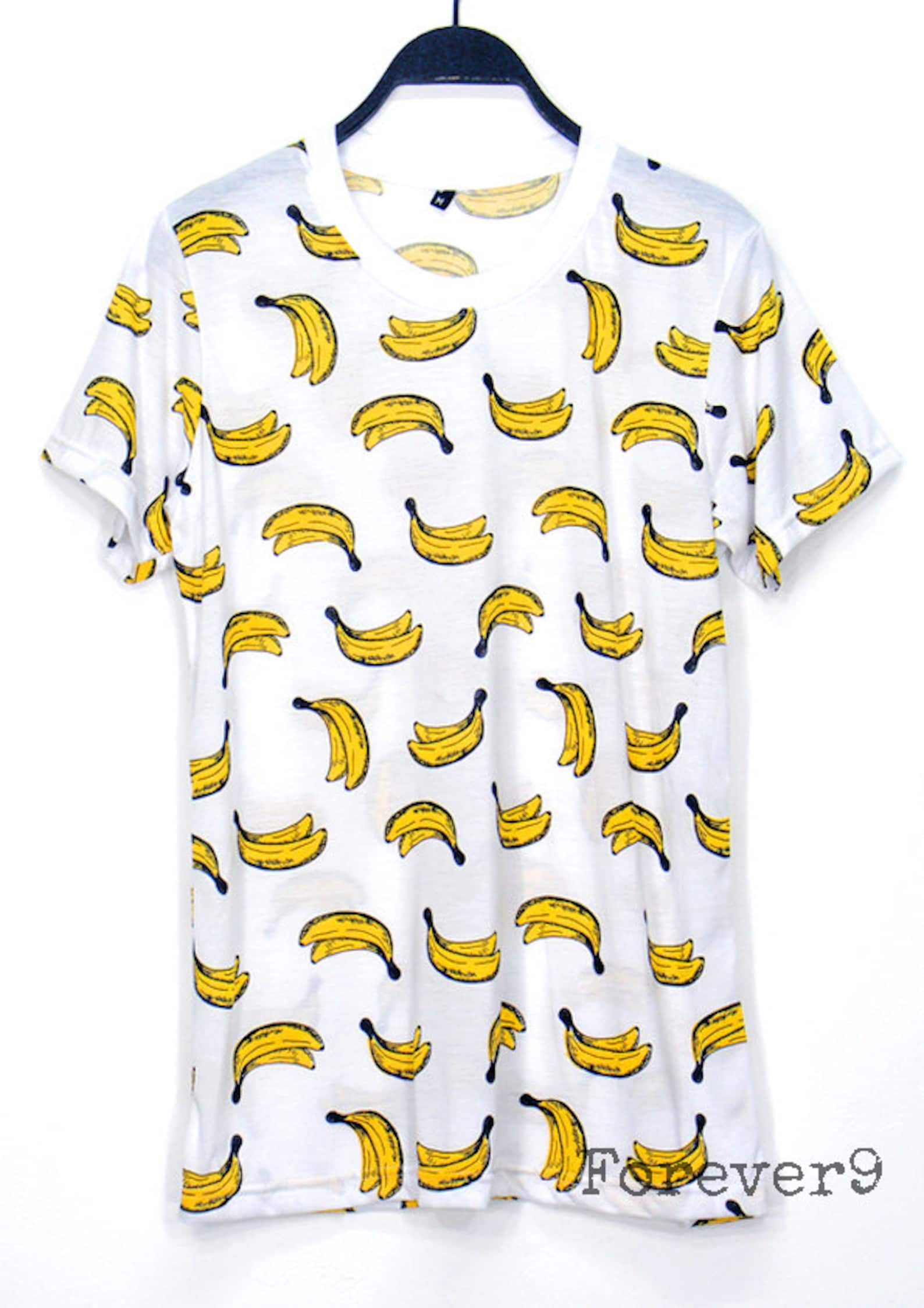 Banana Shirt Tropical fruit Shirt Womens T Shirt Banana Etsy