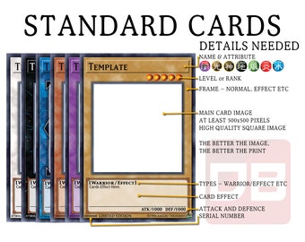 yugioh card template YUGIOH! Create Your Own Custom Card! Full Holographic (single Card)