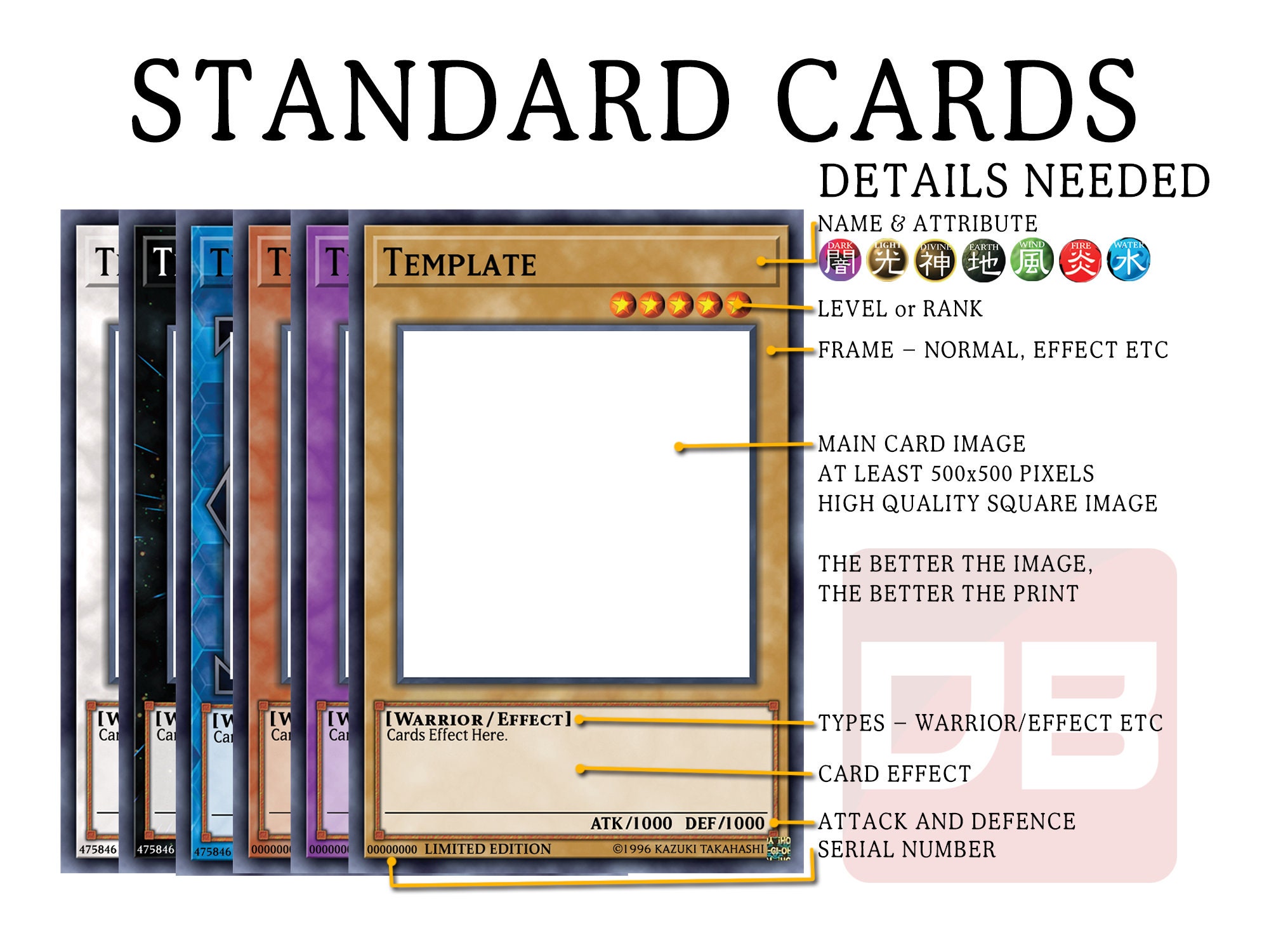 make your yugioh card Amazon.com: VEHASAYO Custom Holographic Card Sleeves, Laser Flashing Shiny  Design, Make Your Own Trading Collectible Card Protector, Compatible with  Yugioh & Magic The Gathering – MTG, TCG, OCG : Toys & Games main image 1