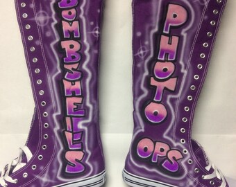 lace up knee high converse