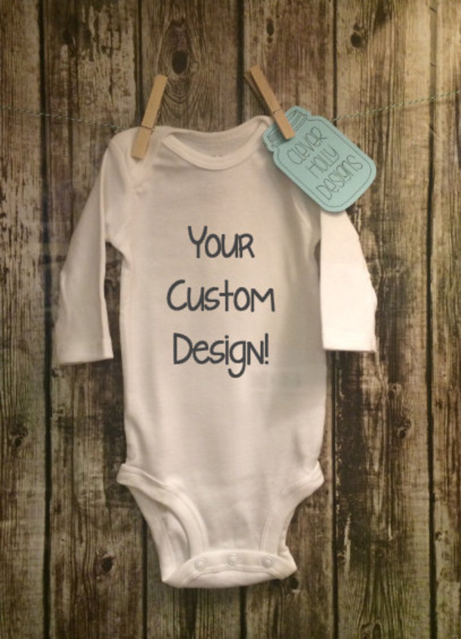 Personalized Onesie Custom Onesie Your Text and Graphic Here Etsy