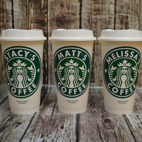 Travel Coffee Cup Personalized Starbucks Coffee Cup Etsy