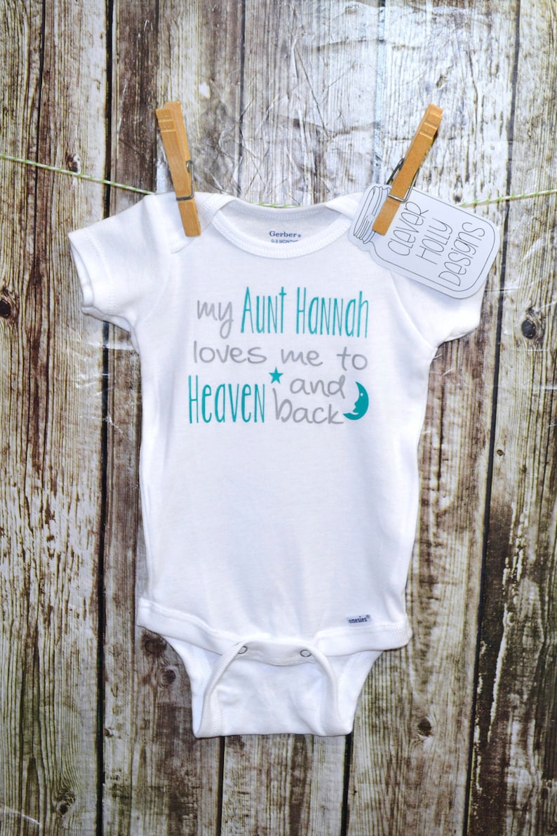 Baby Gift From Aunt my Aunt Loves Me to Heaven & Etsy