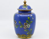 Antique Chinese export cloisonne ginger jar, 7 inches tall, early 1900s