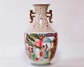 Chinese vintage porcelain vase, 13 inches tall