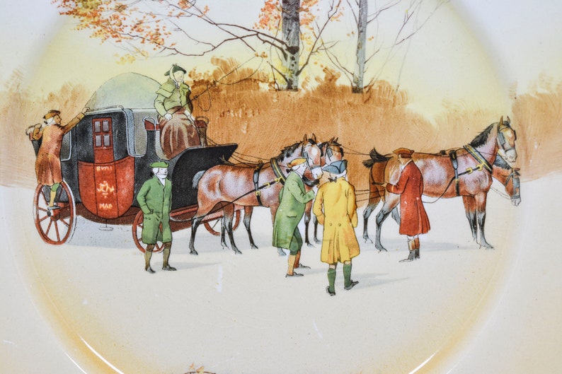 early 1900s 10 inches wide Antique English Royal Doulton porcelain plate