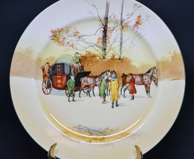 early 1900s 10 inches wide Antique English Royal Doulton porcelain plate