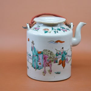 Antique, Chinese,porcelain teapot, 5.5 inches tall, 1900s