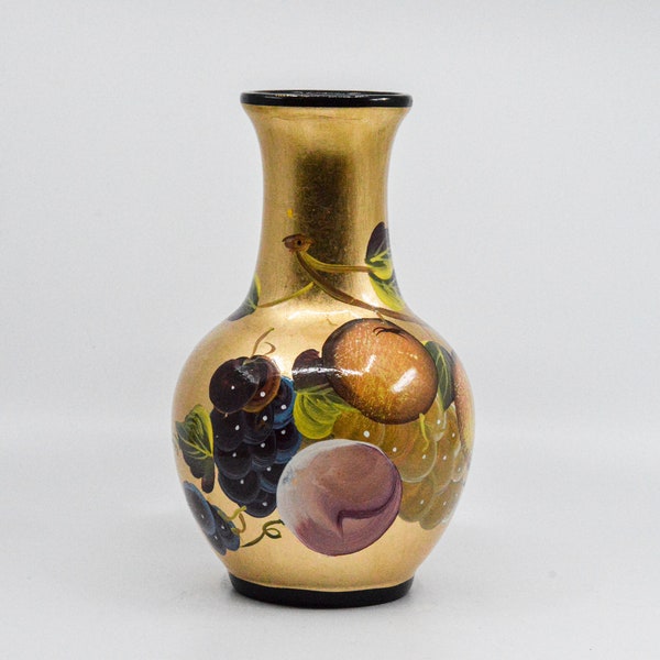 Vintage art pottery vase, mid 20th century