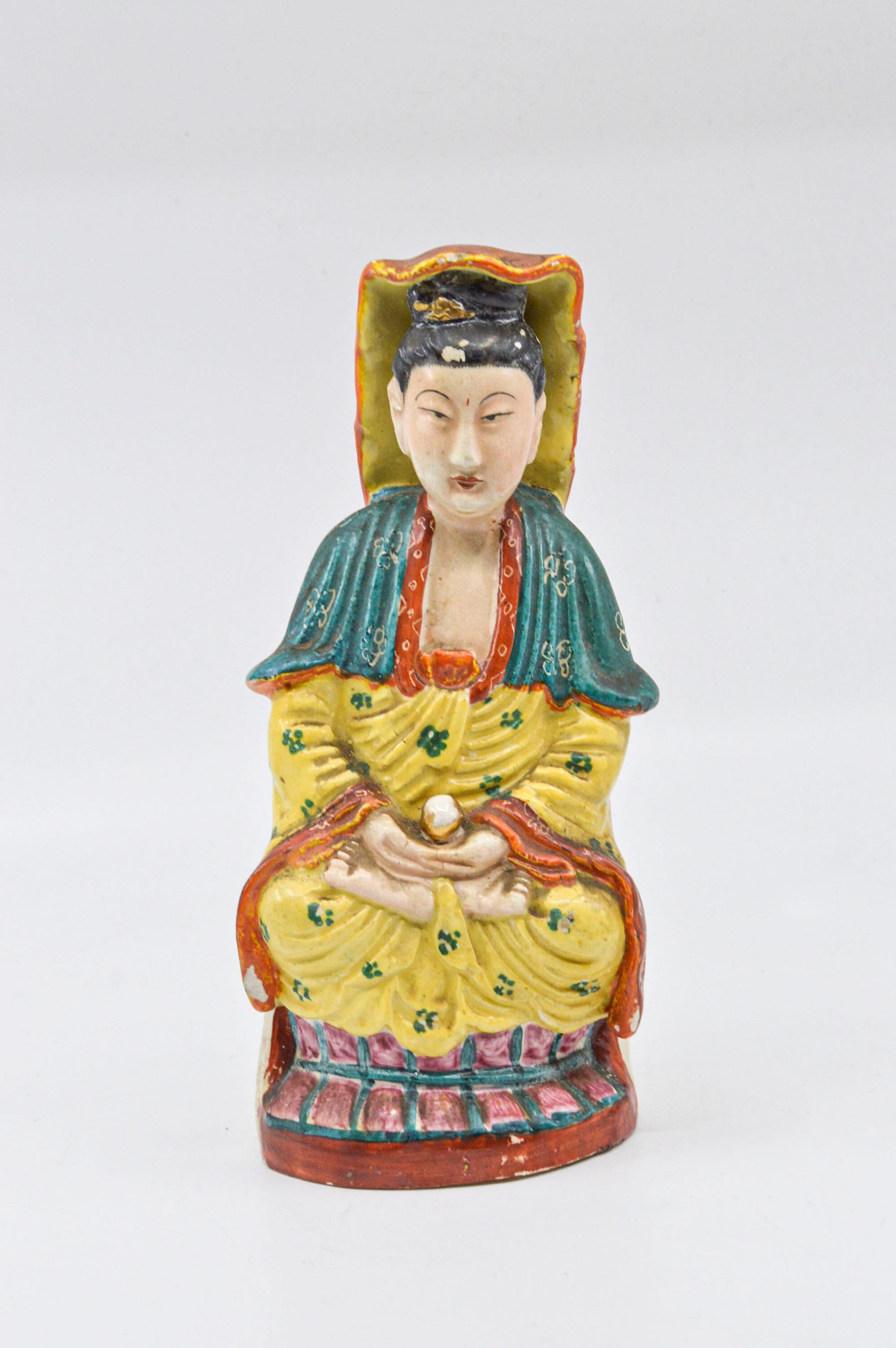 Antique Chinese Porcelain Guan Yin Figurine 8 Inches Tall Etsy