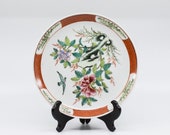 Vintage Chinese porcelain plate, 8.25 inches. 1960s