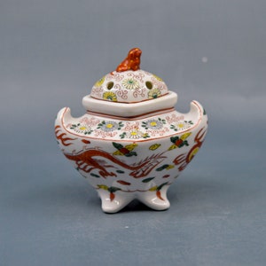Vintage, Japanese, porcelain , incense burner, 4.5 inches tall