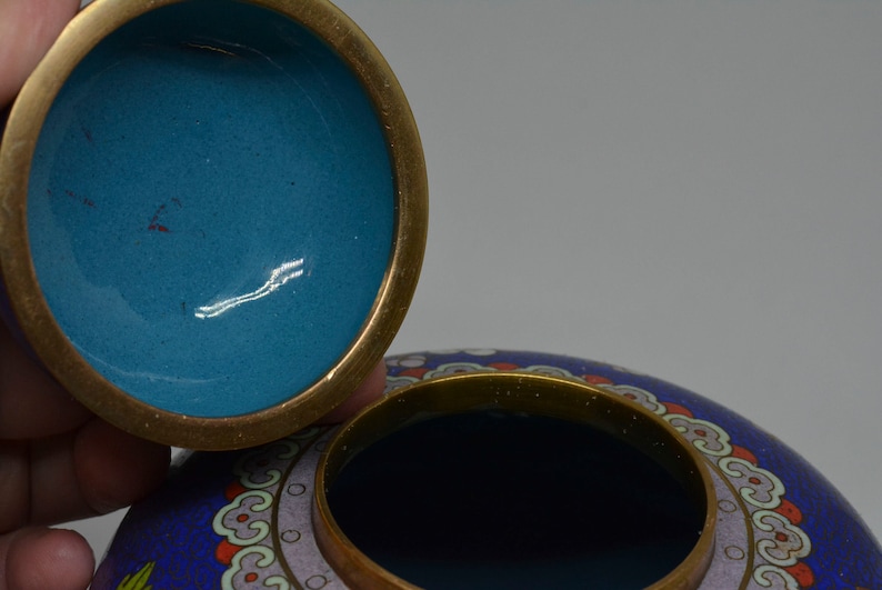 Vintage Chinese Cloisonn\u00e9 Vase