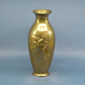 Antique, Japanese, bronze vase, 10 inches tall, 1920s