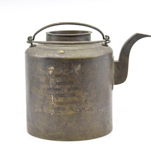 Antique Chinese , bronze , large teapot, 7.5 inches tall, 1920s