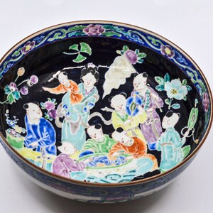 Antique Japanese Nippon , porcelain bowl, 9.5 inches wide, 1920 - 40s