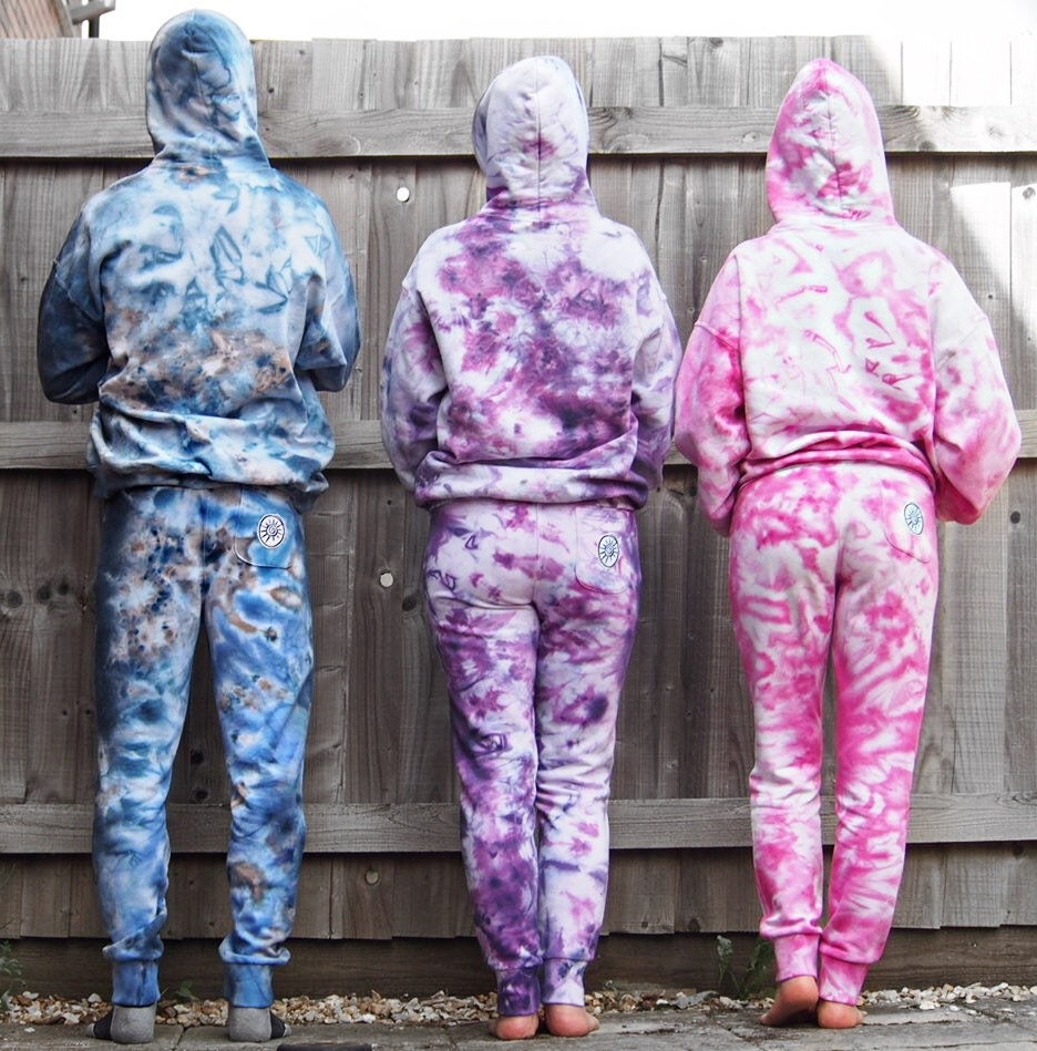 UNISEX Tie Dye Tracksuit Joggers Sweatpants Hoodie Tie Dye | Etsy