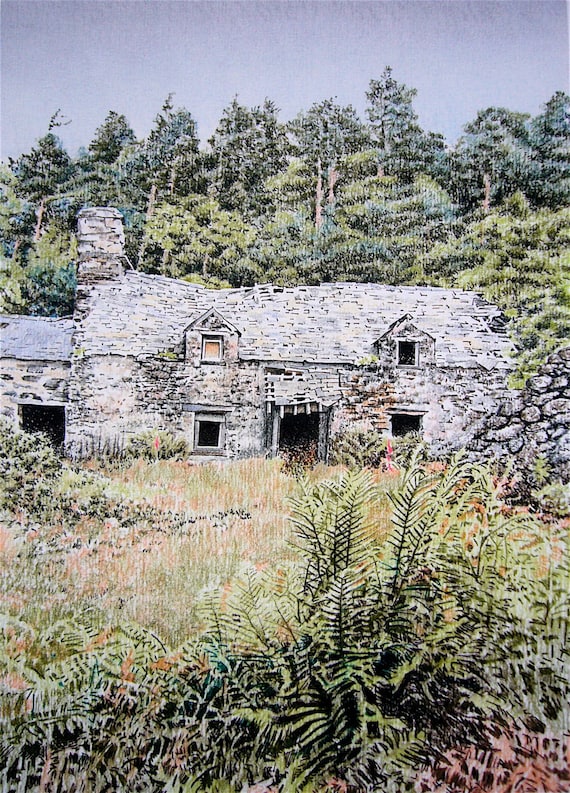 The Old Farm Above Betws Y Coed Snowdonia Wales Etsy
