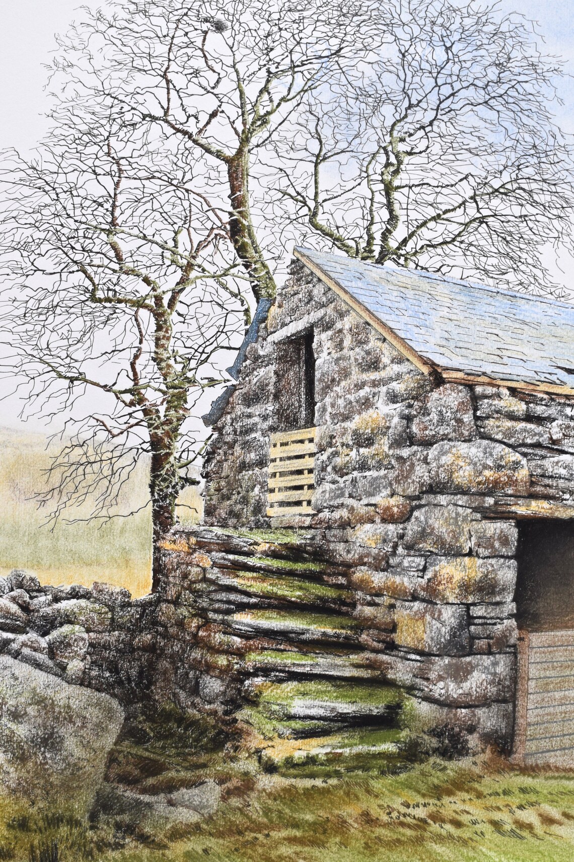 Farm outbuilding Etsy