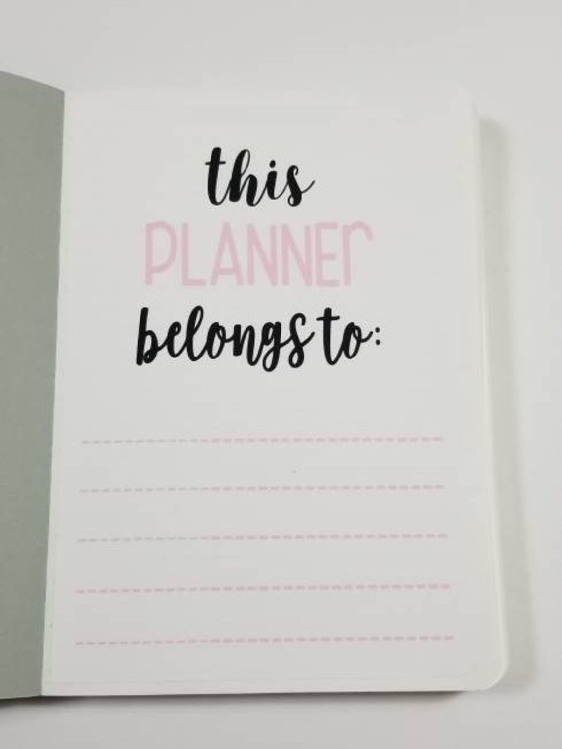 This Planner Belongs To Digital / Printable Download File | Etsy