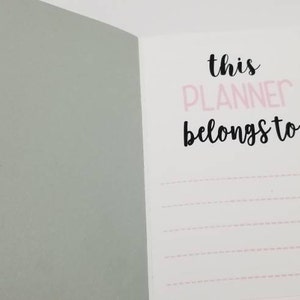 This Planner Belongs to Digital / Printable Download File Personal Use ...