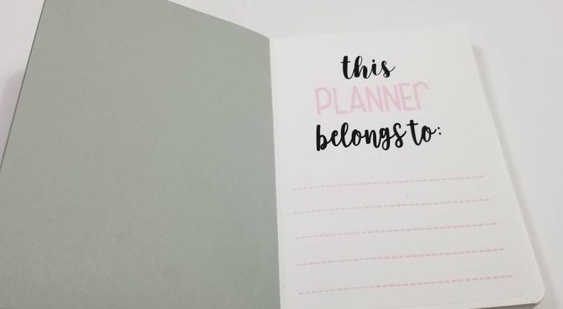 This Planner Belongs to Digital / Printable Download File - Etsy
