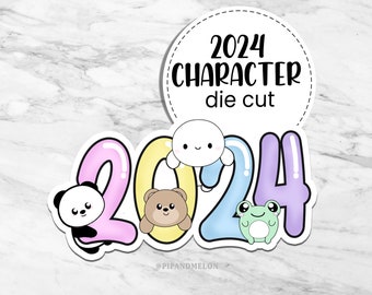2024 Friends Character Die Cut Sticker || Holographic or Clear Overlay || Planner Decal sticker, Laptop Decal Sticker, Holo Decal Sticker