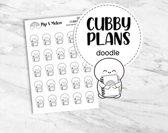 Cubby Emoticon Plans Sticker | Planning Time, Planner