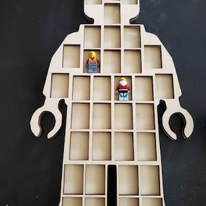 Machine man l building block compatible l Figure Display case - DIGITAL FILE ONLY Glowforge l svg l pdf