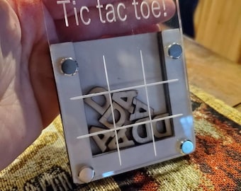 DAD tic tac toe file l SVG l Glowforge l laser