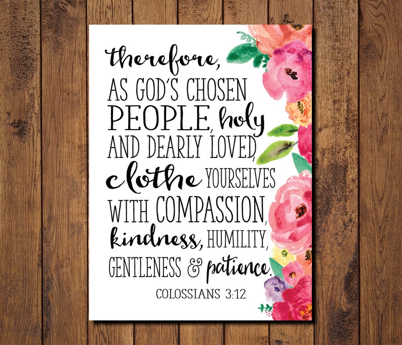 Bible Verse Printable Scripture Print Colossians 3 12 Clothe Etsy bible-verse-printable-scripture-print-colossians-3-12-clothe-etsy